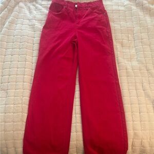 Refuge Hot Pink Wide Leg Jeans